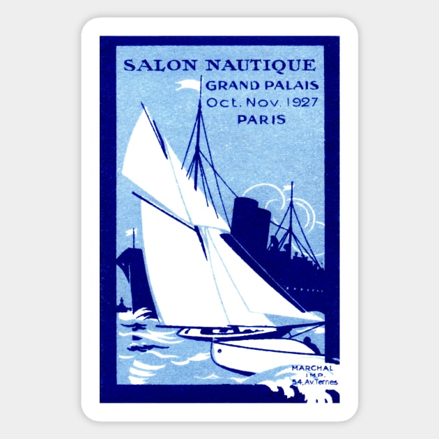 1927 Paris Boat Show Sticker by historicimage